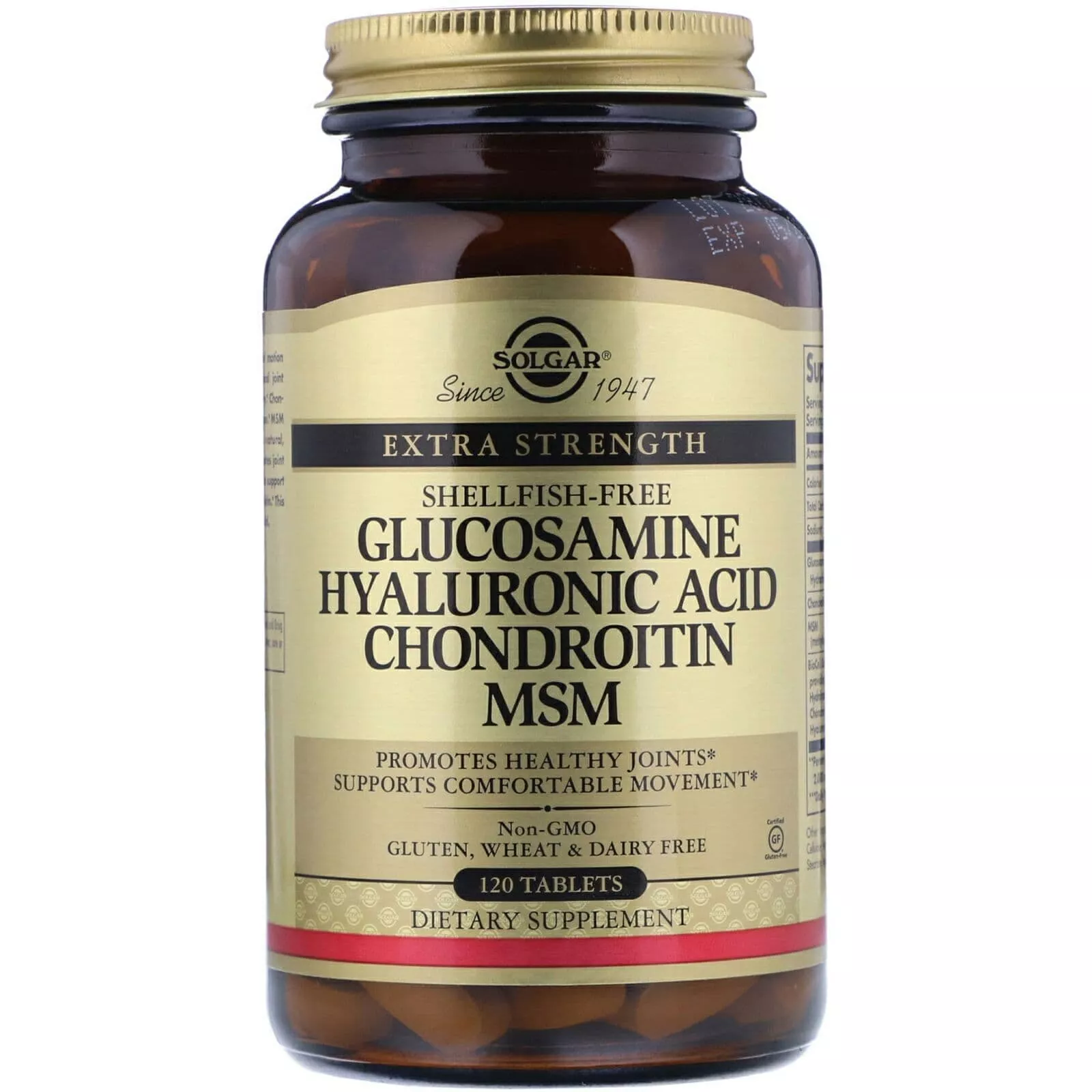 Solgar Glucosamine Hyaluronic Acid Chondroitin MSM 120 tabs