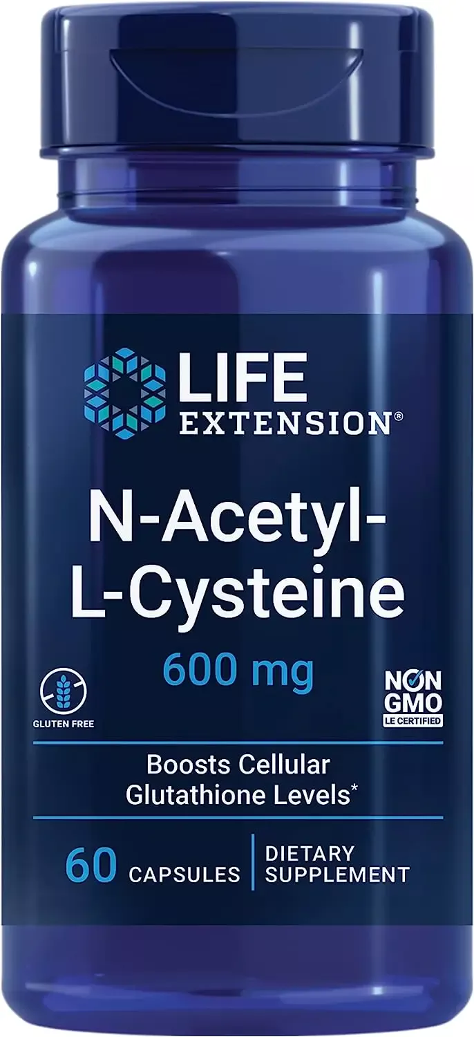 LIFE Extension N-Acetyl and LCysteine 600mg 60 caps