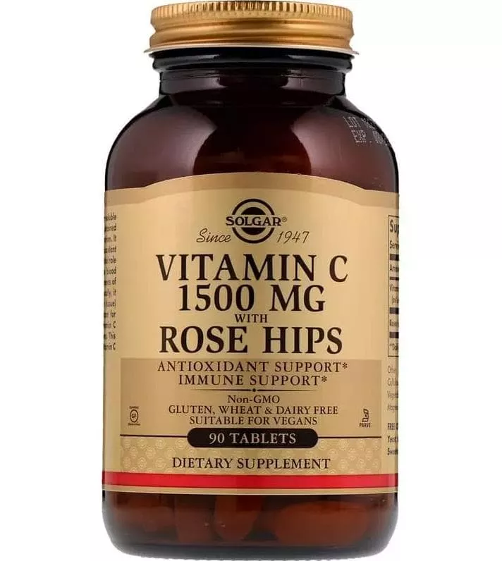 Solgar Vitamin C 1500 mg with Rose Hips 180 tabs