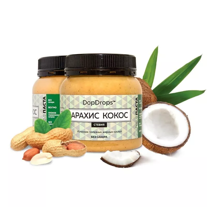 DopDrops Арахисово-Кокосовая паста 250g