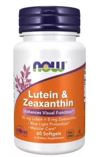 NOW Lutein & Zeaxanhin 60 sgeils