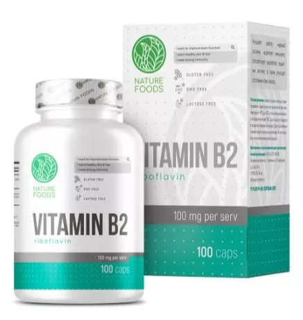 Nature Foods Vitamin B2 100mg 100 caps