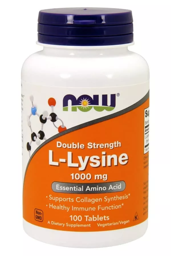 NOW L-Lysine 1000 mg 100 tabs