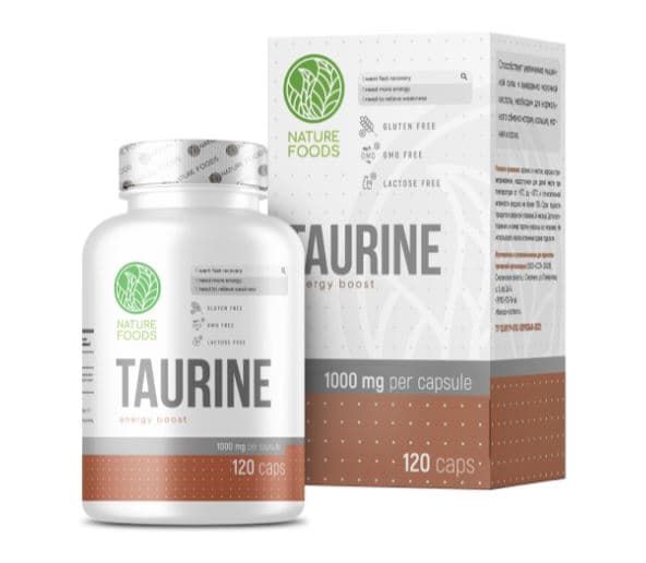 Nature Foods Taurine 1000mg 120 caps