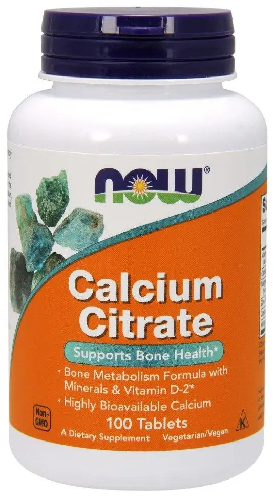 NOW Calcium Citrate With Minerals 100 tabs