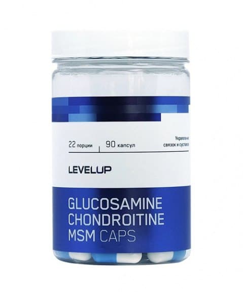 LevelUp Chondroitine+Glucosamine+MSM 90 caps